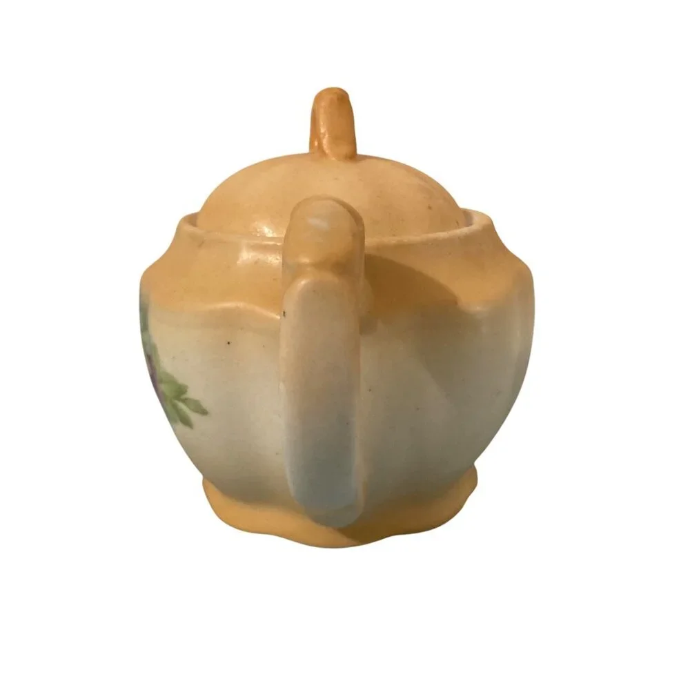 Antique Hand Painted Czechoslovak Mini Teapot